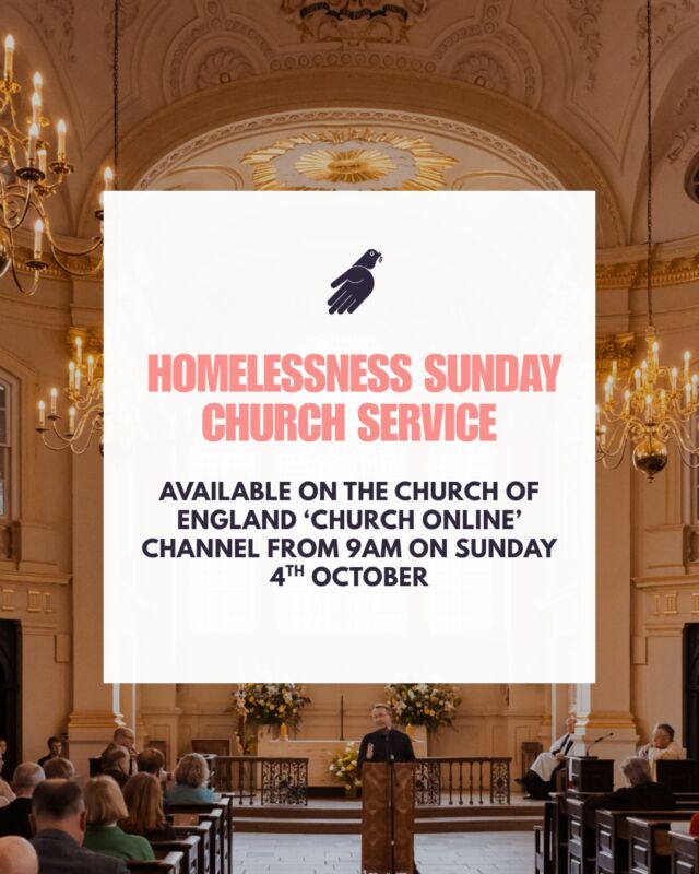 Join us this Homelessness Sunday 💙

On Sunday 4 October, join Housing Justice for a special pre-recorded church service reflecting on homelessness, faith and the role we can all play in building communities where everyone has a place to call home.

🙏 Watch the service from 09:00 on Sunday 4 October via the Church of England’s Church Online channel.

🔗 Watch here: https://www.churchofengland.org/prayer-and-worship/church-online 

#homelessnesssunday #housingjustice